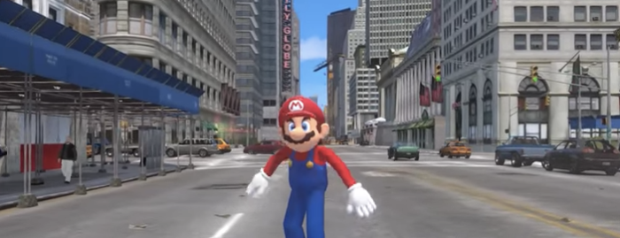 【こんなマリオは嫌だ】ＧＴＡの世界をマリオが駆け回る！?「Super real Mario Odyssey」が面白い！