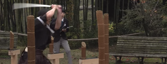 【ギネス】平成のサムライ、町井勲さんが１分間の速斬りに挑戦！ 世界記録を樹立！