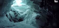 スキー中に深いクレバスへと落下してしまった男性のGoPro映像が恐ろしい……！