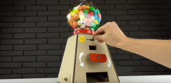 【DIY】これは楽しい！ ガムボール自販機をダンボールで自作する方法！