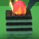 【実験】超高温に熱した鉄球を板チョコのうえに置いてみた結果……！？