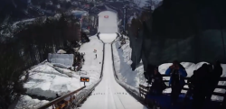 【スキージャンプ】世界記録更新時の選手のヘルメットカム映像！