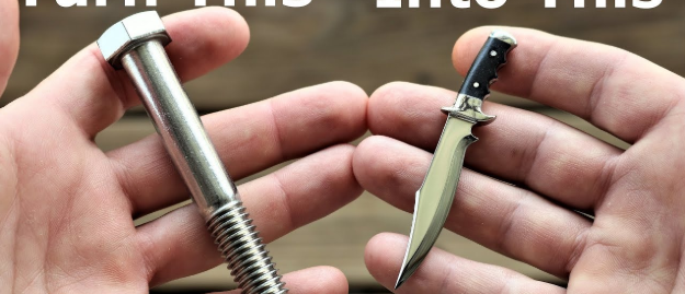 【DIY】ボルトが切れ味鋭いナイフに！？ まさかの変貌を遂げたDIYをご覧あれ